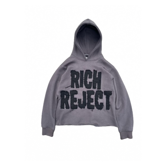 RICH REJECT CROPPED HOODIE